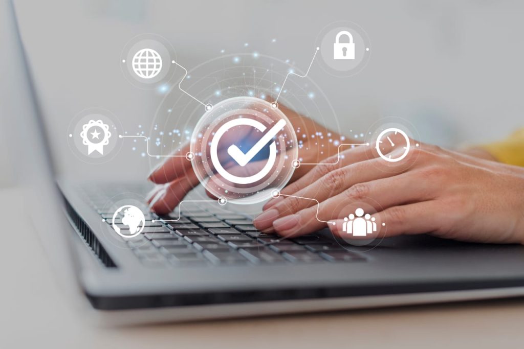 alt="Privacy policy icon showing lock and shield for data protection"
