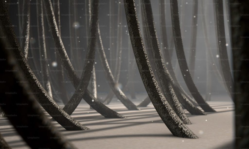 alt="Detailed 3D view of Hair strands and scalp surface showing healthy Hair roots and texture"